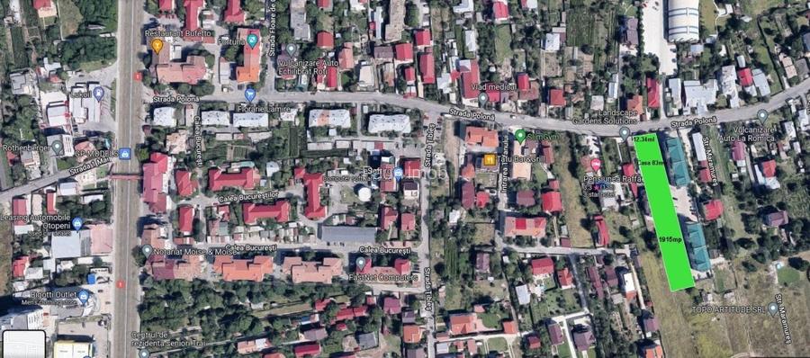 Teren intravilan 1915mp ,cu casa locuibila  parter in suprafata de 83mp+anexa!