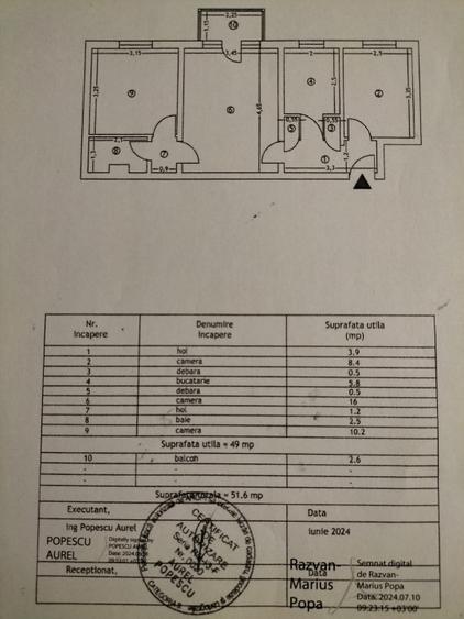 Apartament 3 camere SD, et. 3, Zimbru (Proprietar) - 1