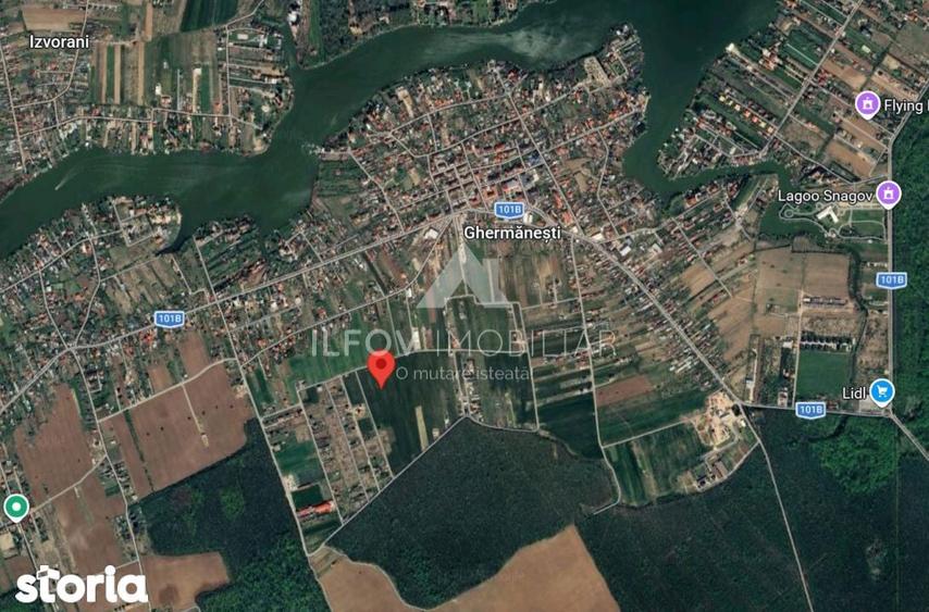 Teren Ghermanesti-Snagov 1250mp, deschidere 37.5ml, langa padure - 5