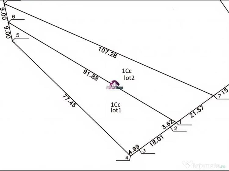 Teren Snagov Lac 1318 mp - 1