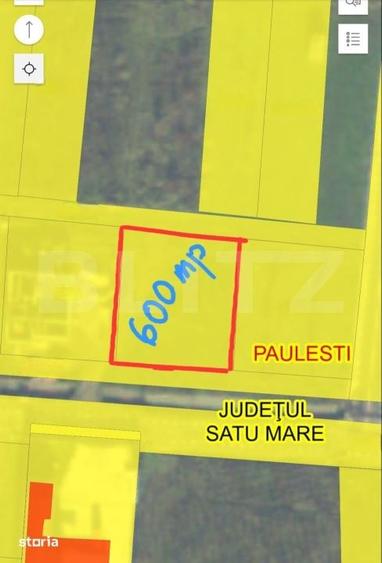 Teren de 600 mp, în Păulești