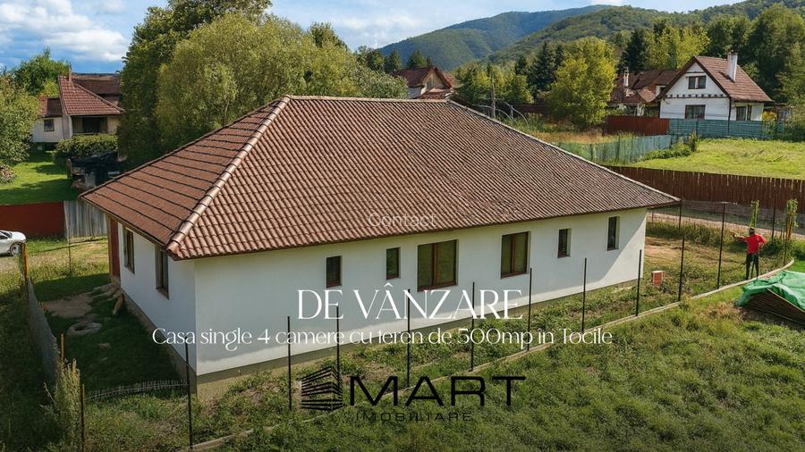 Casa single 4 camere, 130 mp, 2 fronturi stradale in Tocile