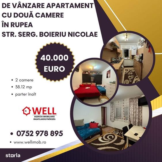 De vanzare apartament cu doua camere in Rupea - 6