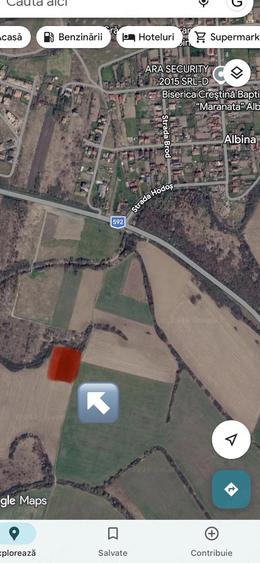 Teren de 5000 mp, în Albina