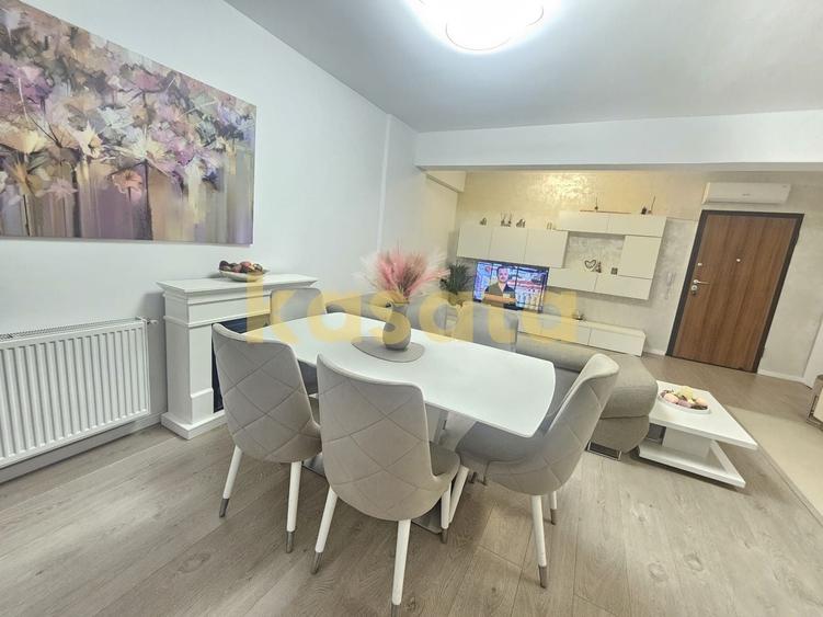 Apartament cu 3 camere semidecomandat, mobilat în Sisești