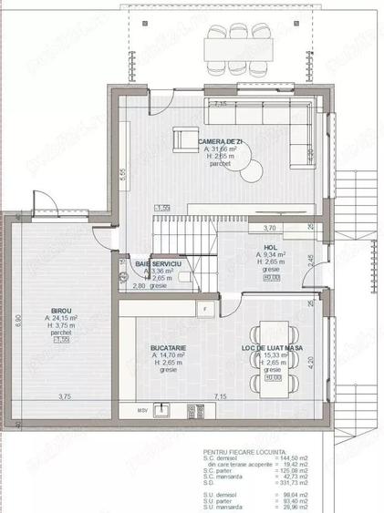 Casă cu 6 camere cu Teren 513 Mp în Ciurila