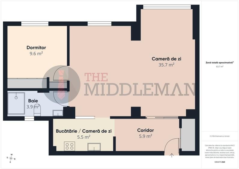 Apartament 2 camere | Piața Romană | Renovat | 60 mp utili - 11