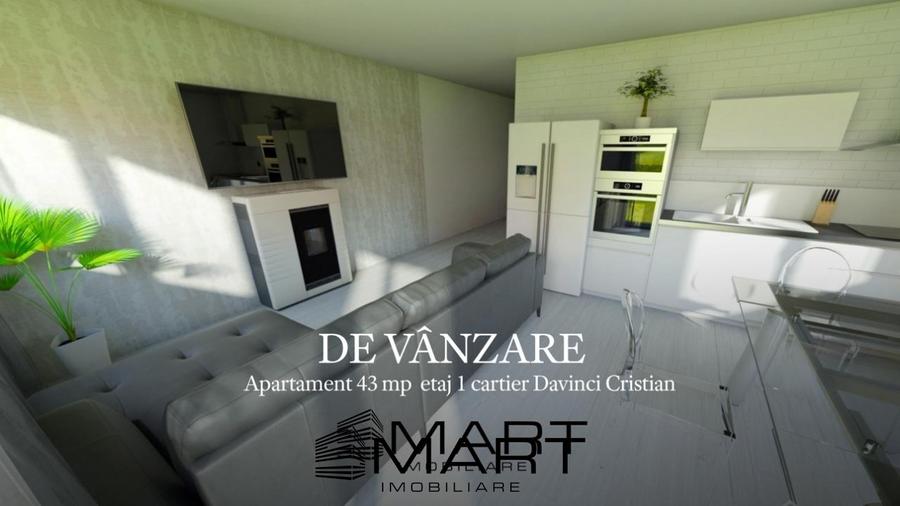 Apartament 43 mp etaj 1 cartier Davinci - 1