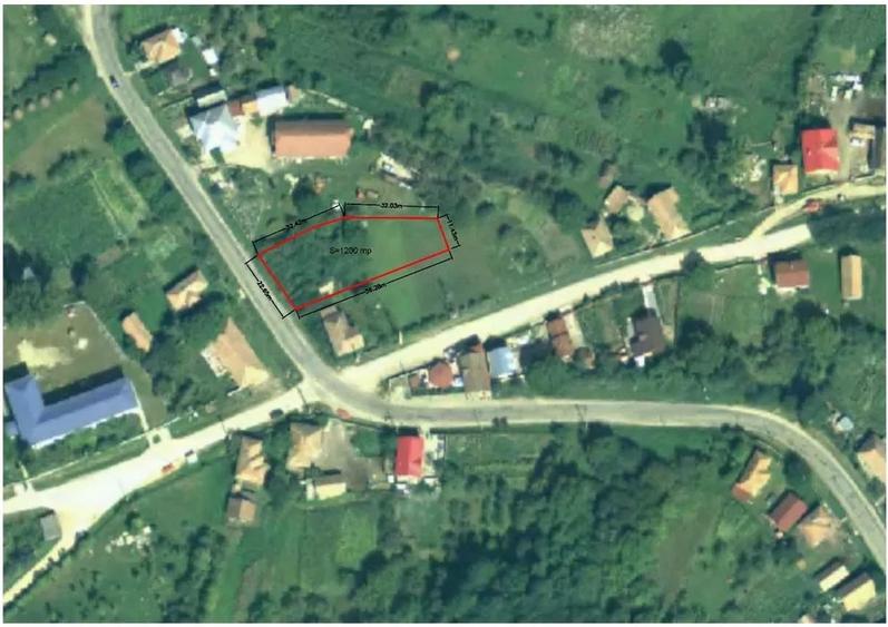 Teren de vanzare 1200mp parcela cu livada de 800 mp zona Deușu - 1