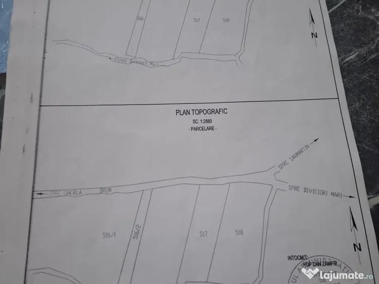 Teren extravilan 2800mp Sanmartin Cluj Targu?or, aproape Gherla, negociabil - 4