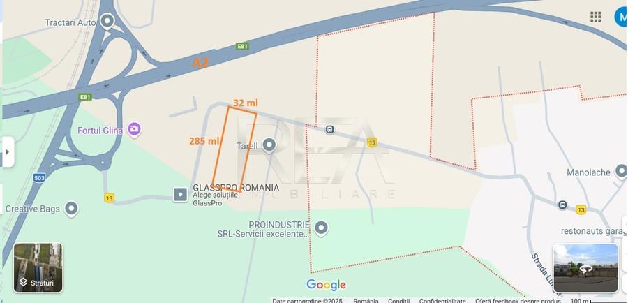 Teren 9.000 mp  Centura  Iesire spre A2 - 2