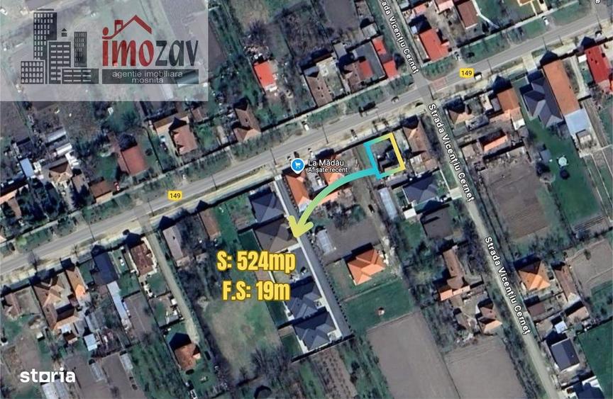 Teren de vanzare in Mosnita Veche langa La Madau! - 6