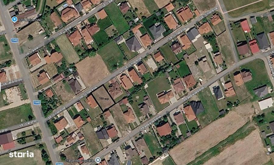 Teren intravilan , loc de casa 750 mp , Vetis - 1