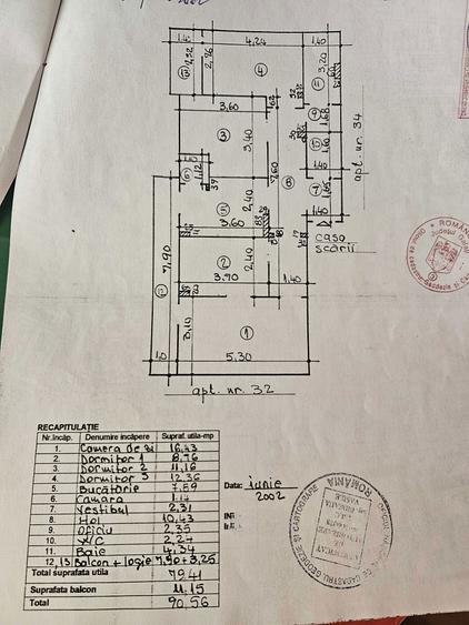 Apartament 4 camere, str. Gheorghe Doja, bloc DJ - 1