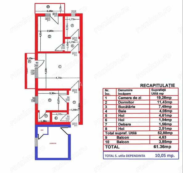 3 cam, 72 mp, 2 bai, 2 balcoane, etaj 4 cu acoperis, str. Arcului 3 cam, 72 mp, 2 bai, 2 balcoane, etaj 4 cu acoperis, str. Arcului
