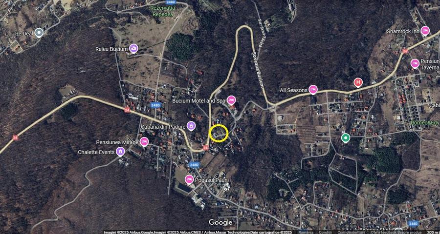 Bucium langa Motel TEREN 1650mp intravilan toate utilitatile acces dublu - 10