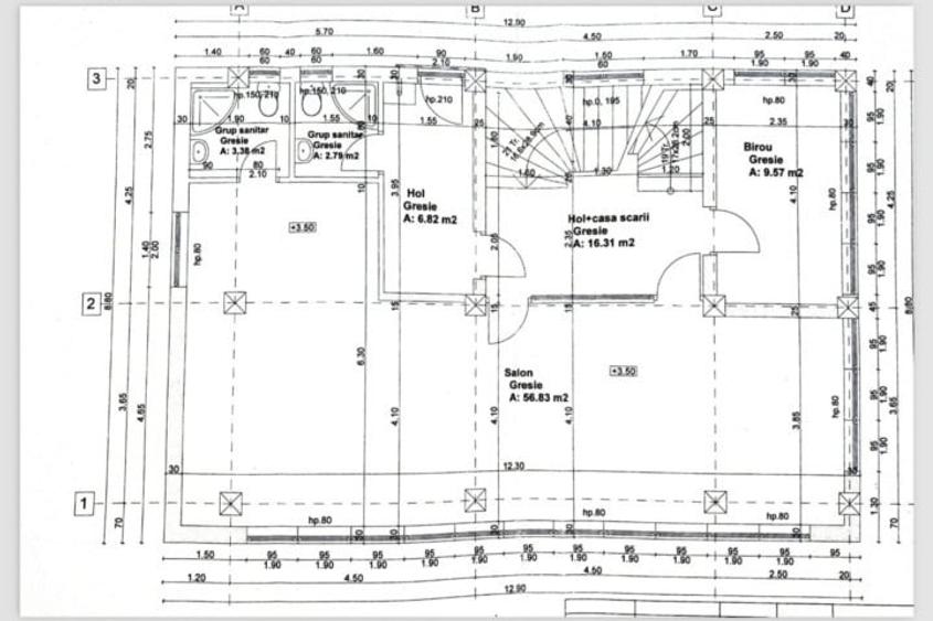 Spatiu birouri - 60 mp utili - etaj 1 - Calea Dumbravii - 1