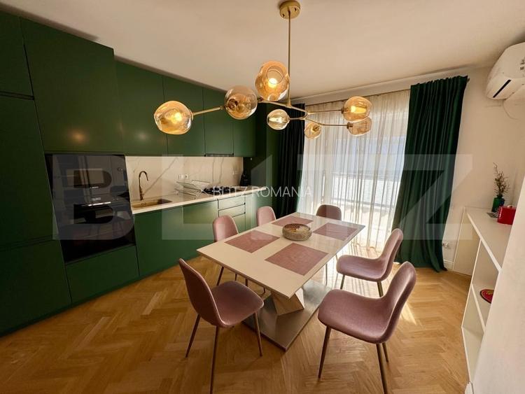 Apartament 3 camere, 80 mp, mobilat modern, parcare, terasa, Scala Center