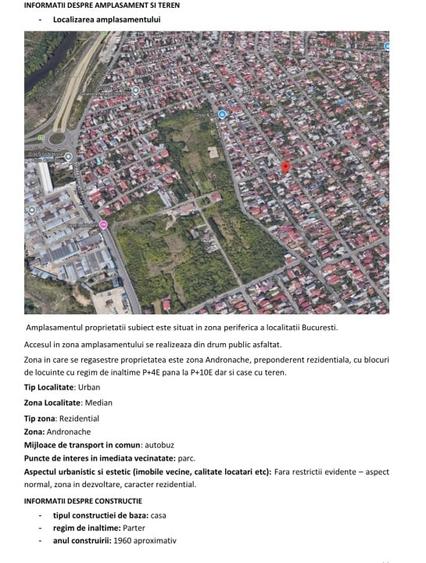 Casă cu 3 camere cu Canalizare în Andronache