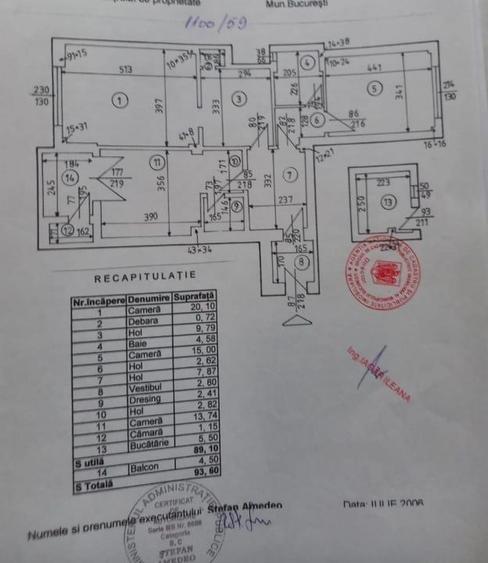 Apartament cu 3 camere cu vedere pe Regina Elisabeta / Ultracentral / Risc 1 - 19