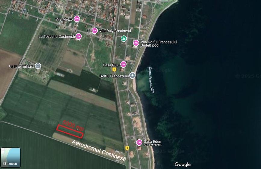 Teren 5000 mp, Costinesti, rezidential Sud Est-Golful Francezului - 1