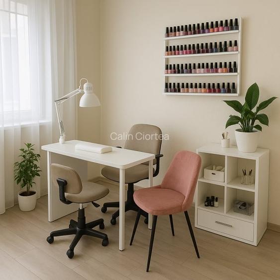 Spatiu disponibil pentru tehniciana de unghii - intr-un salon modern