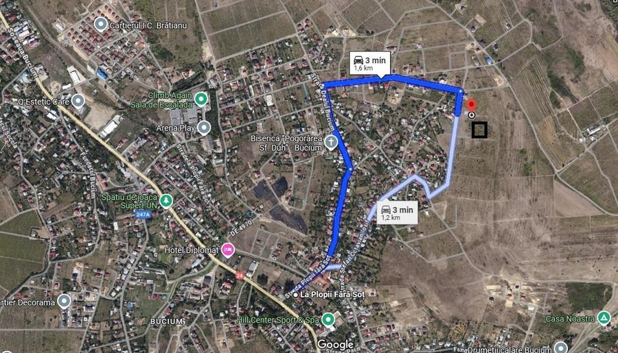 Bucium str Teascului lot 500mp intravilan  utilitati aproape - 1
