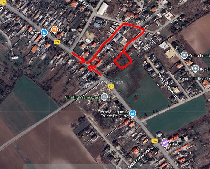 Teren intravilan, 1.135 mp, poziție fantastică. Samurcași, Crevedia Teren intravilan, 1.135 mp, poziție fantastică. Samurcași, Crevedia