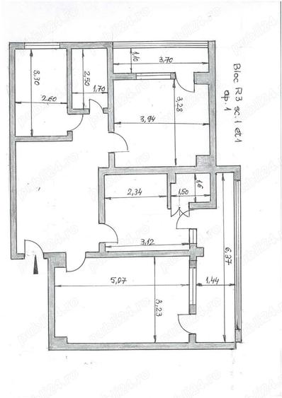 Vind apartament 3 cam. ultracentral, Galati , Ocazie. - 1