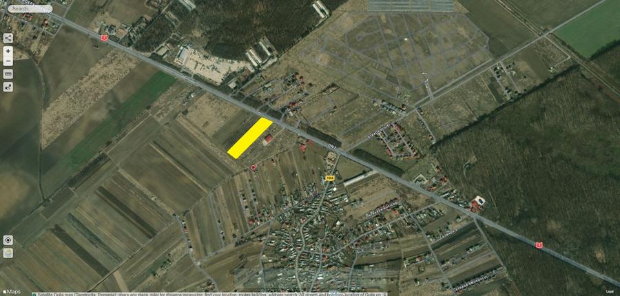 Tartasesti - stradal, 8.478 mp. teren intravilan cu deschidere de 33 m. la DN 7 - 1