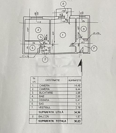 Giurgiului/Piata Progresu - 1973 - 2 camere - 9