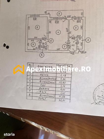 Apartament cu 2 camere semidecomandat în P-ța Rosetti