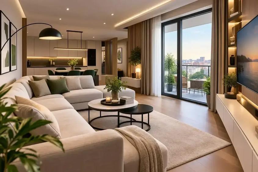 Penthouse cu 3 camere decomandat în Dacia