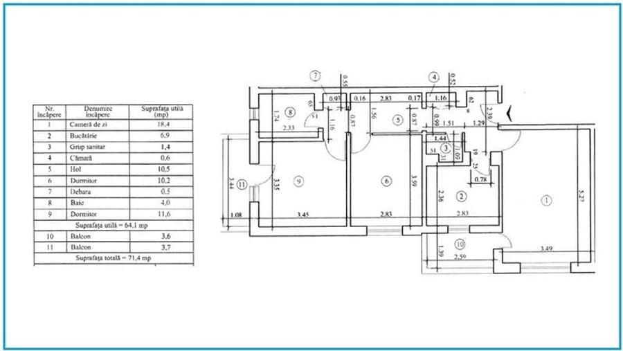 APARTAMENT 3 CAMERE DECOMANDAT, MATEI BASARAB - 13