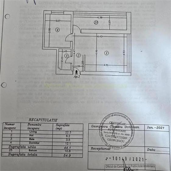 Promenada Mall, apartament 2 camere, loc parcare inclus in pret - 8