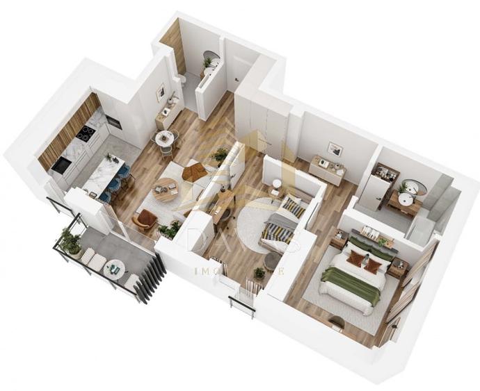 Apartament in bloc Nou de 3 camere - Parcare | Baciu - 2