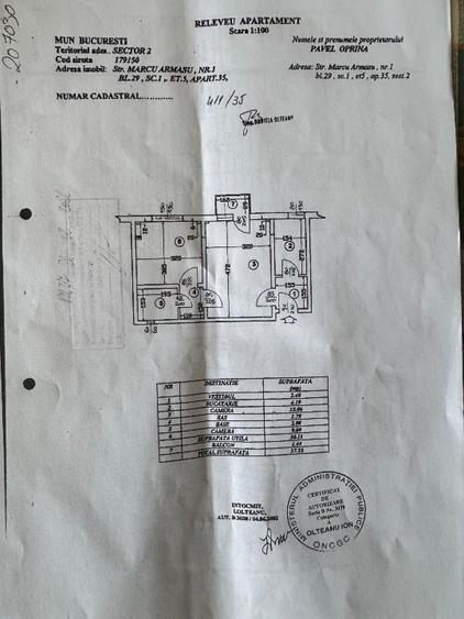 Apartament cu 2 camere semidecomandat în Pantelimon