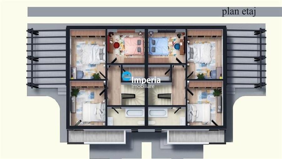 Duplex 4 cam, Coso Garaj , 2 min de centru Miroslava - 3