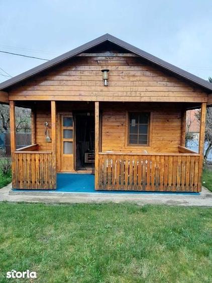 curte si casa de lemn moderna - 1