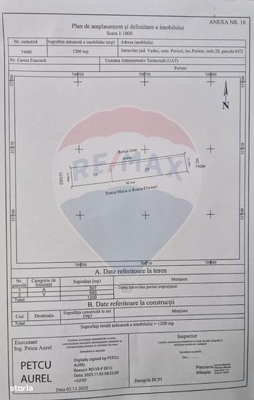 Teren 1,200mp Perieni / Drumul poiana sat - 2