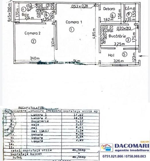 Apartament 2 camere, parter de bloc, Centru - 6