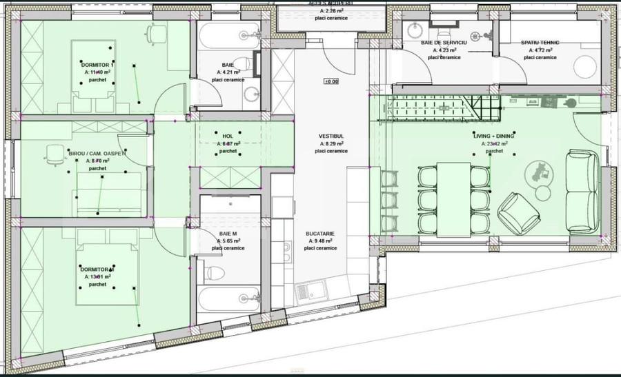 Casa moderna, eficienta energetic cu un teren generos de 830mp in Gilau - 7