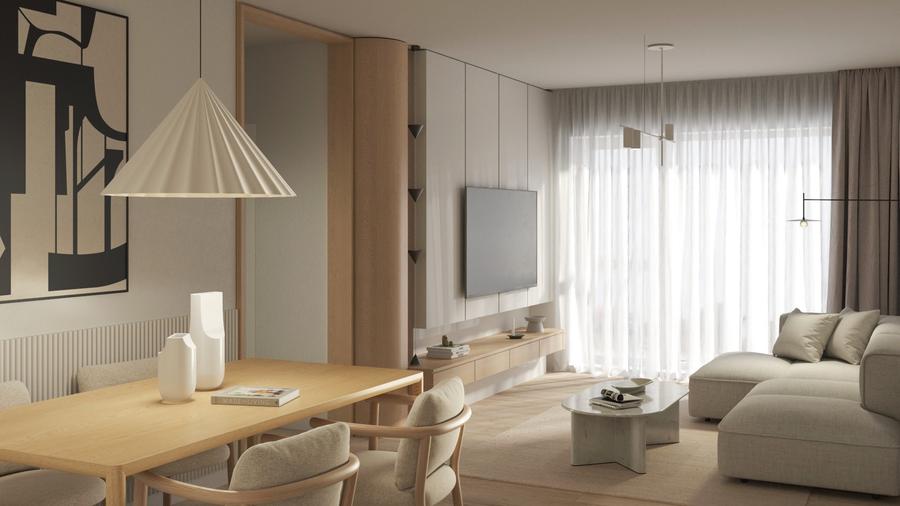 Antracit Coandă | Bucătărie închisă | Bloc boutique | Apartament 3 camere nou - 1