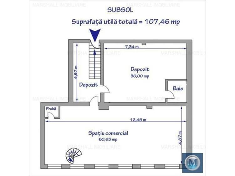 Spatiu comercial de vanzare, zona Ultracentral, 125.45 mp #14157 - 2
