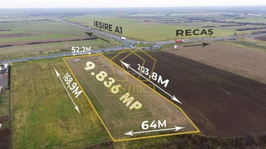 Teren extravilan langa Autostrada | Remetea Mare