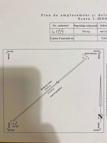 Vand teren extravilan 7800 mp in sat Lipia, com. Gruiu, jud. IF - 7
