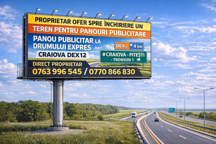 Teren de inchiriat Banner publicitar Totem Unipol - 3