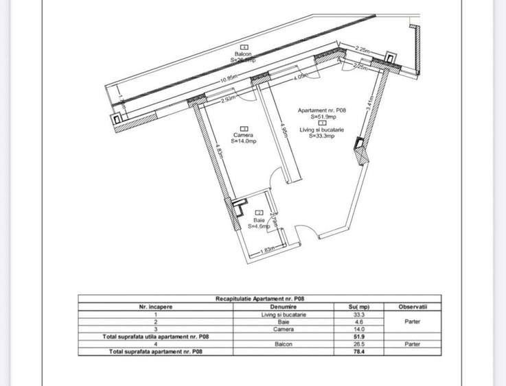 Apartament de vanzare, cu 2 camere, 51,9,mp, zona Ansamblu Rezidential, Zorilor - 1