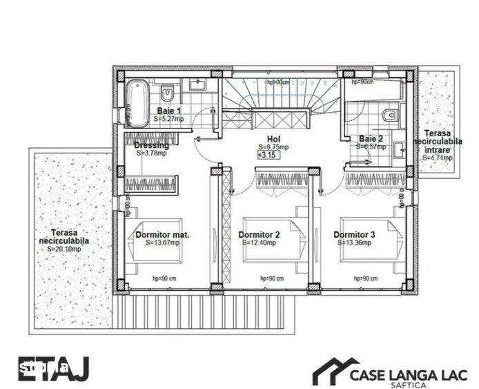 Casă cu 4 camere cu Teren 550 Mp în Balotești