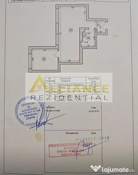 Apartament cu 2 camere decomandat în Metalurgiei